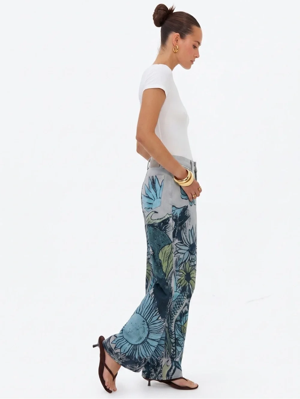 Free People Tinsley Printed Jeans